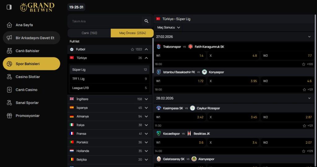 grandbetwin spor bahisleri